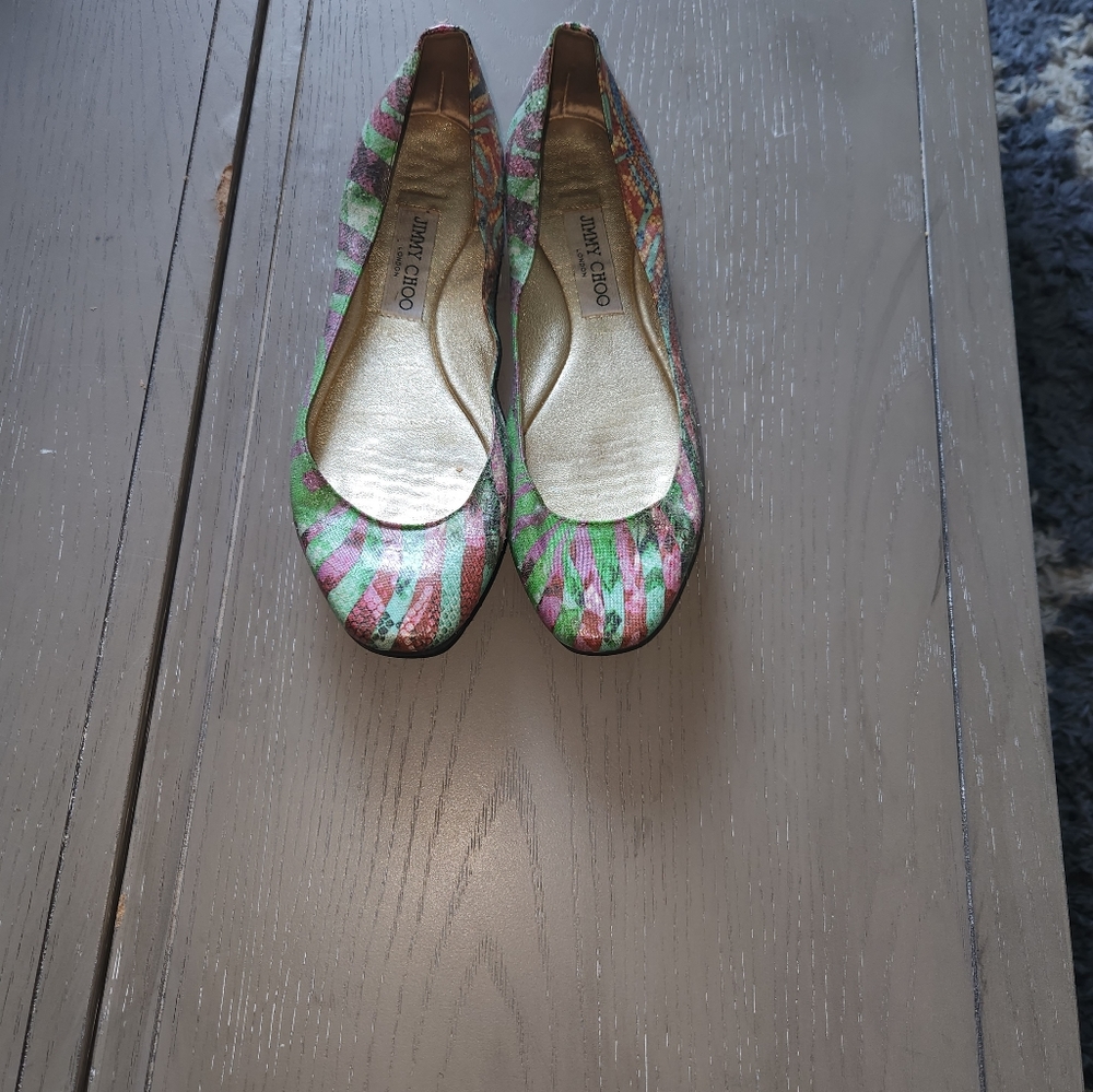 Jimmy choo multi 38.5 flats